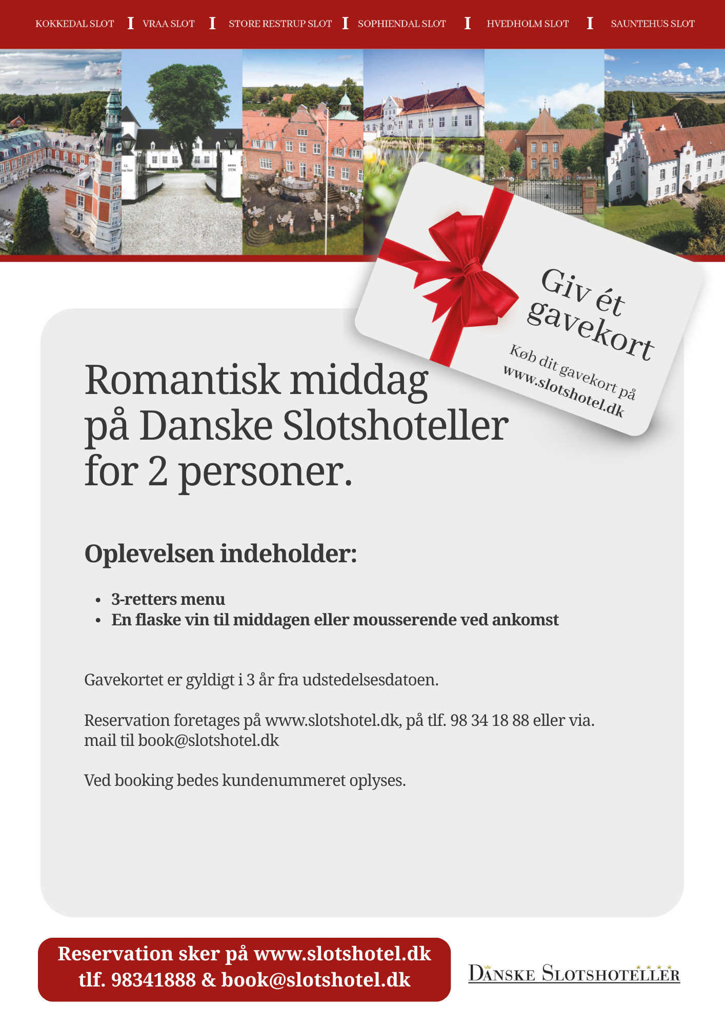 Gavekort - Romantisk Middag